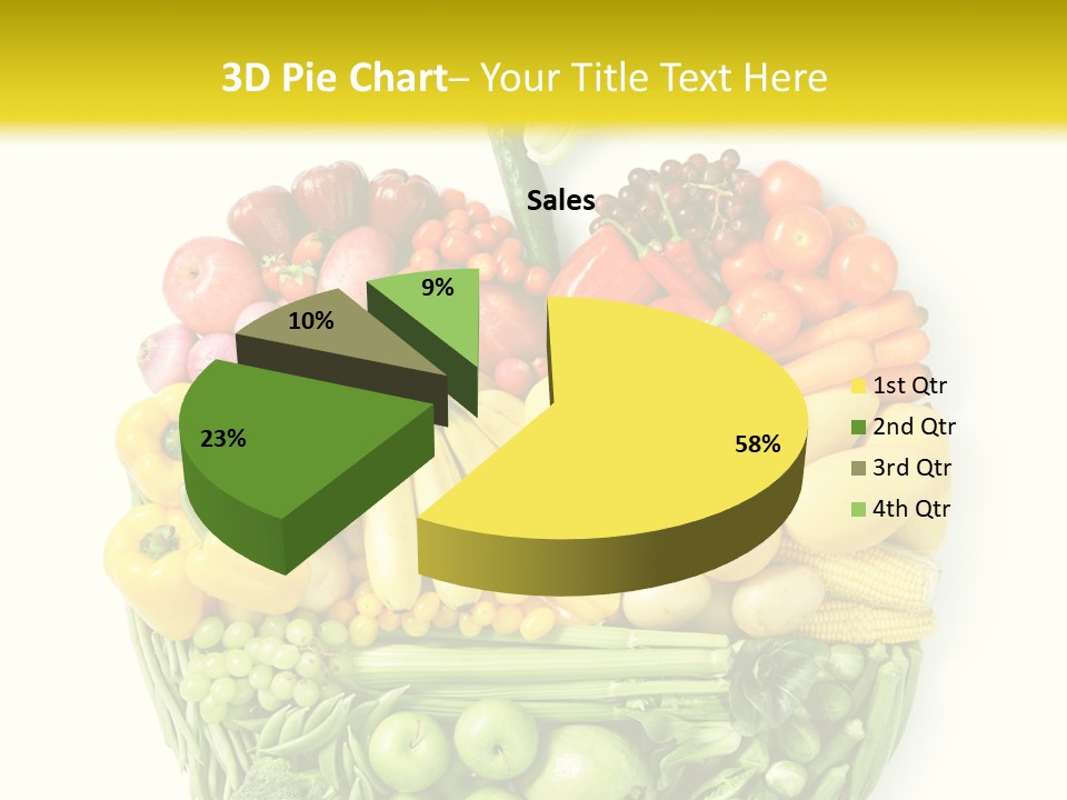 Yellow Potato Isolated PowerPoint Template
