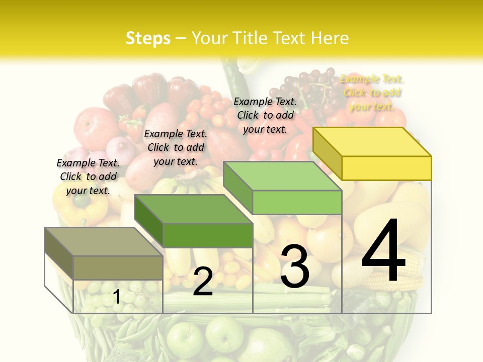 Yellow Potato Isolated PowerPoint Template