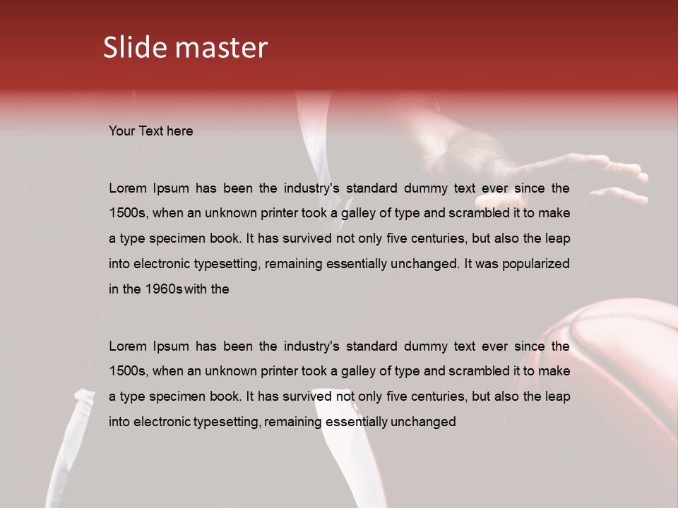 Player Basket Exercise PowerPoint Template