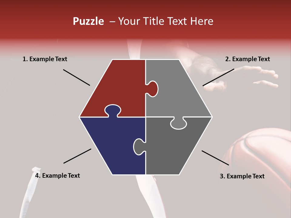 Player Basket Exercise PowerPoint Template