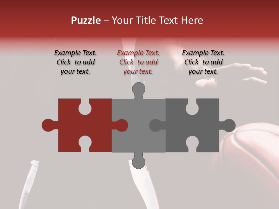 Player Basket Exercise PowerPoint Template