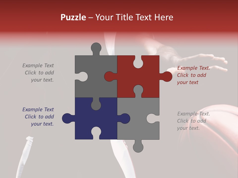 Player Basket Exercise PowerPoint Template