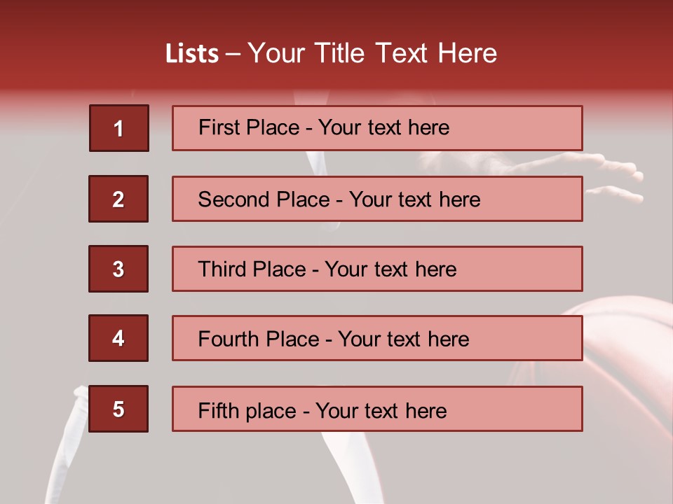 Player Basket Exercise PowerPoint Template