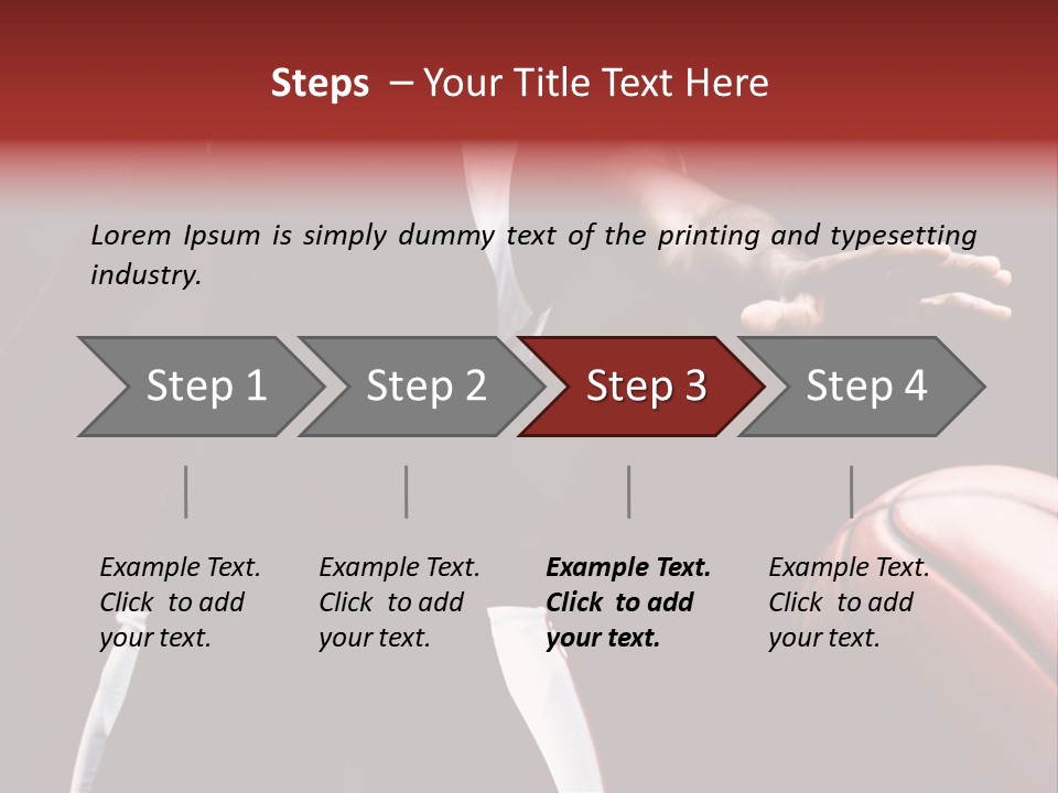 Player Basket Exercise PowerPoint Template