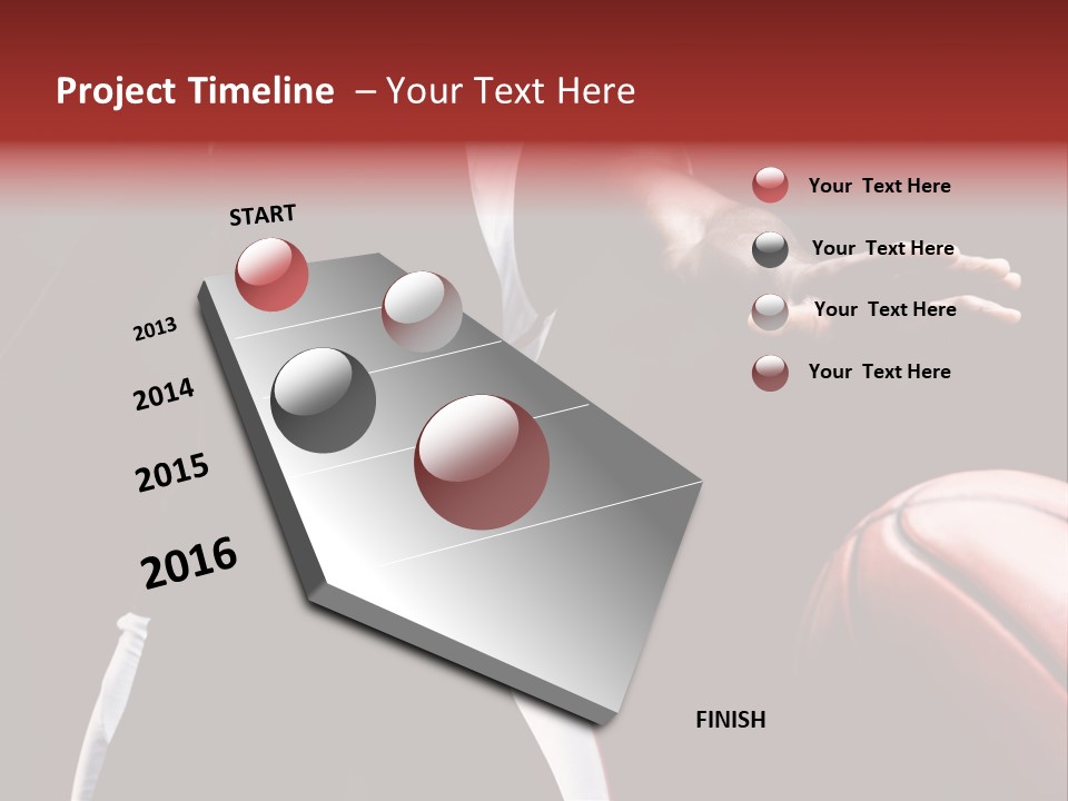 Player Basket Exercise PowerPoint Template