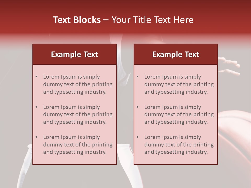 Player Basket Exercise PowerPoint Template