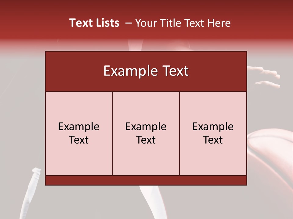 Player Basket Exercise PowerPoint Template