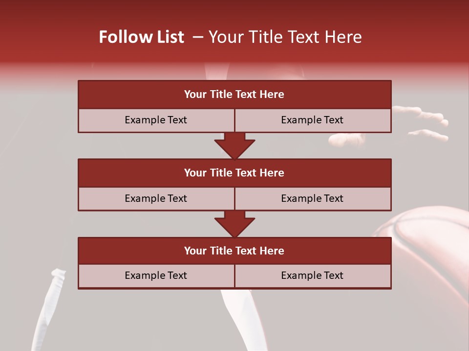 Player Basket Exercise PowerPoint Template