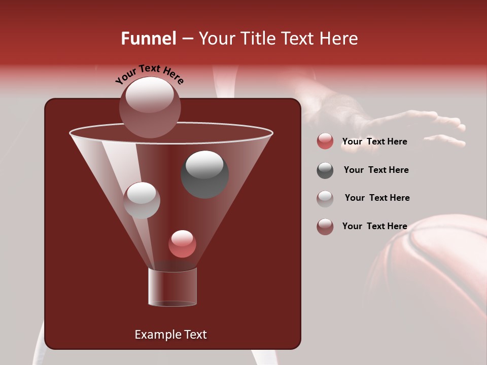 Player Basket Exercise PowerPoint Template
