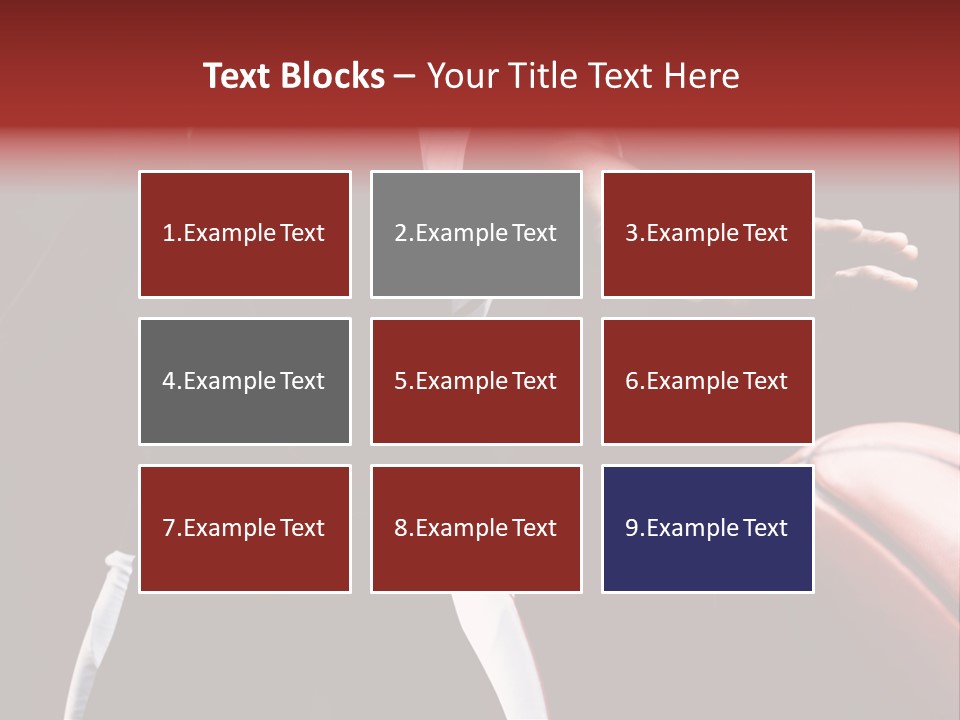 Player Basket Exercise PowerPoint Template