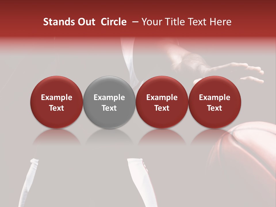 Player Basket Exercise PowerPoint Template