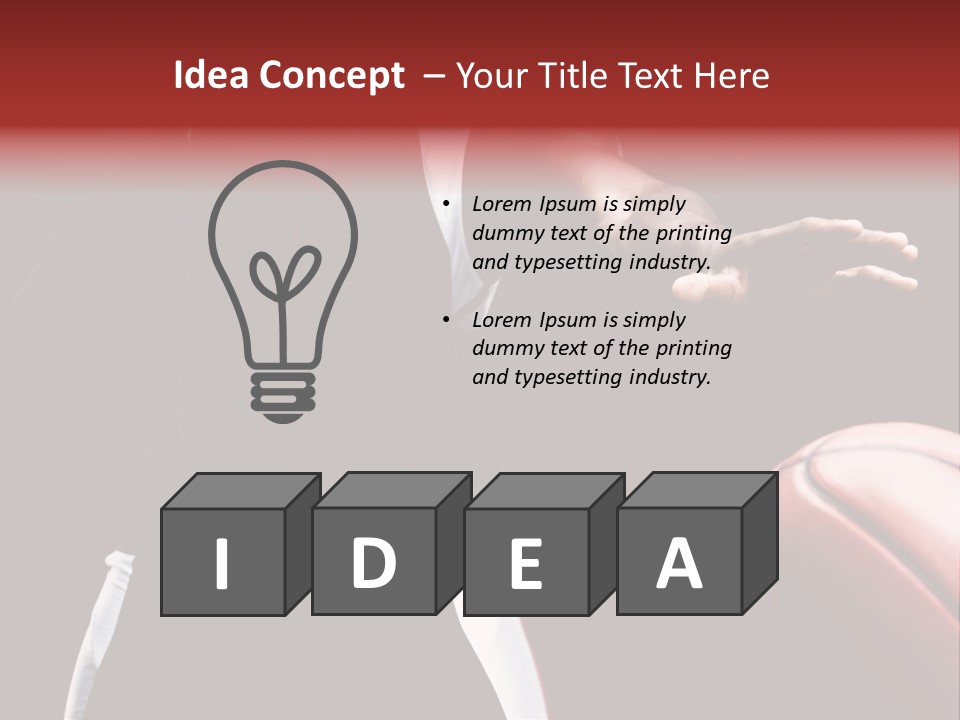 Player Basket Exercise PowerPoint Template