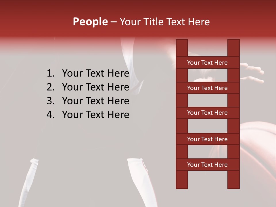 Player Basket Exercise PowerPoint Template
