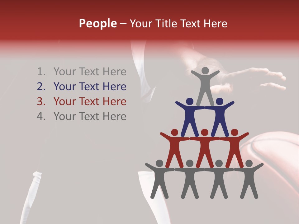 Player Basket Exercise PowerPoint Template