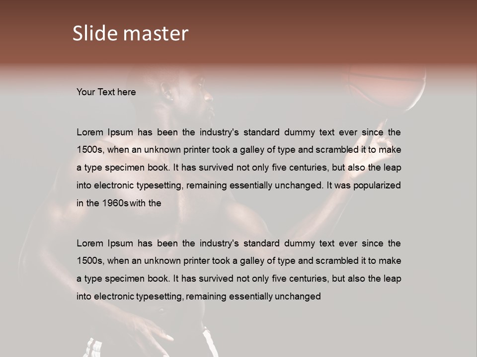 Trainer Player Active PowerPoint Template