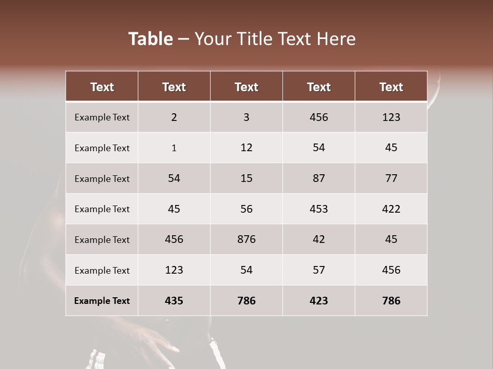 Trainer Player Active PowerPoint Template