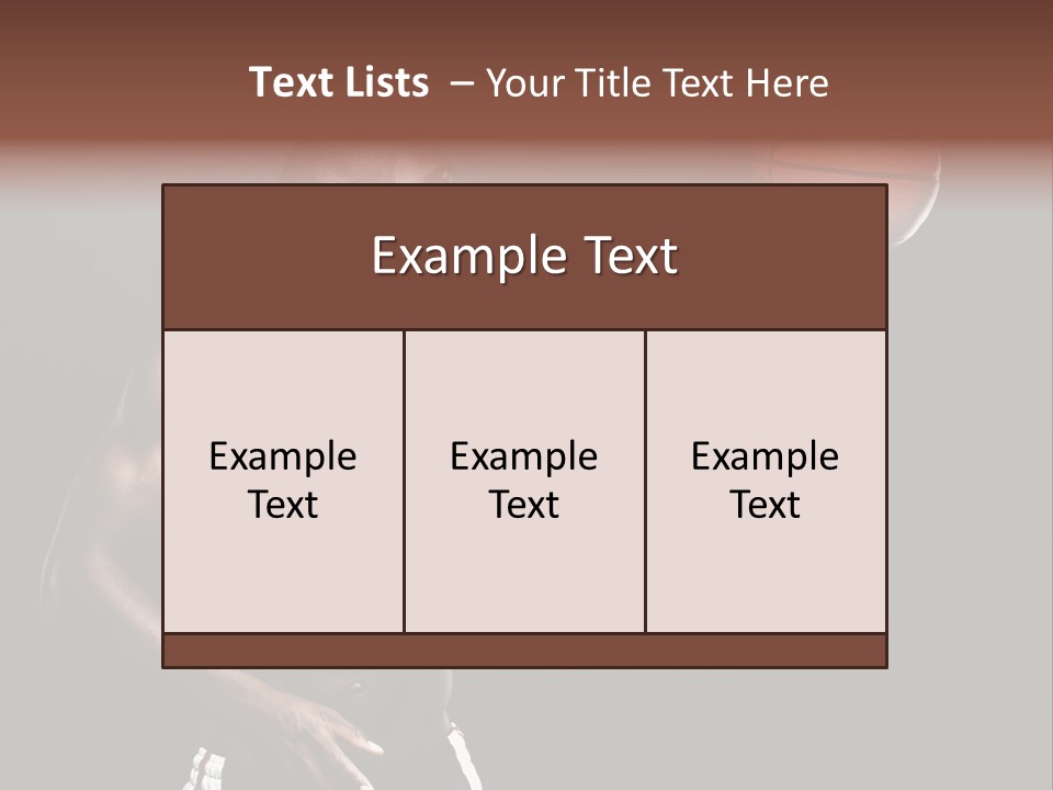 Trainer Player Active PowerPoint Template