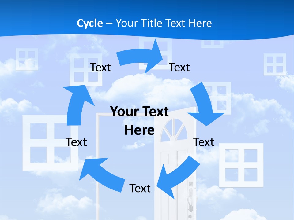 People Spinning Hand PowerPoint Template