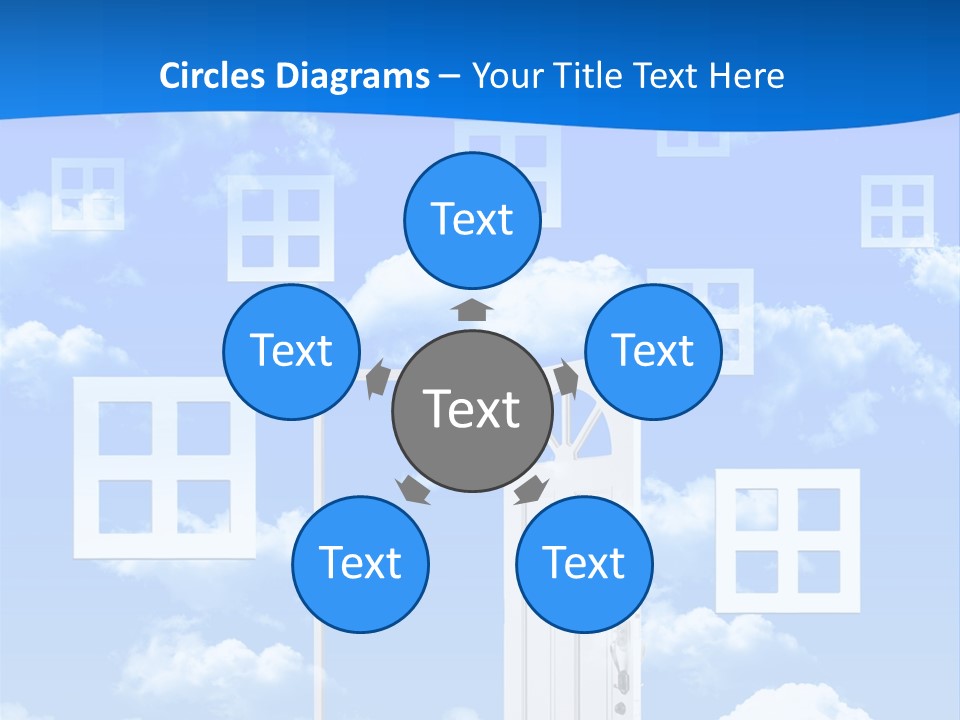 People Spinning Hand PowerPoint Template