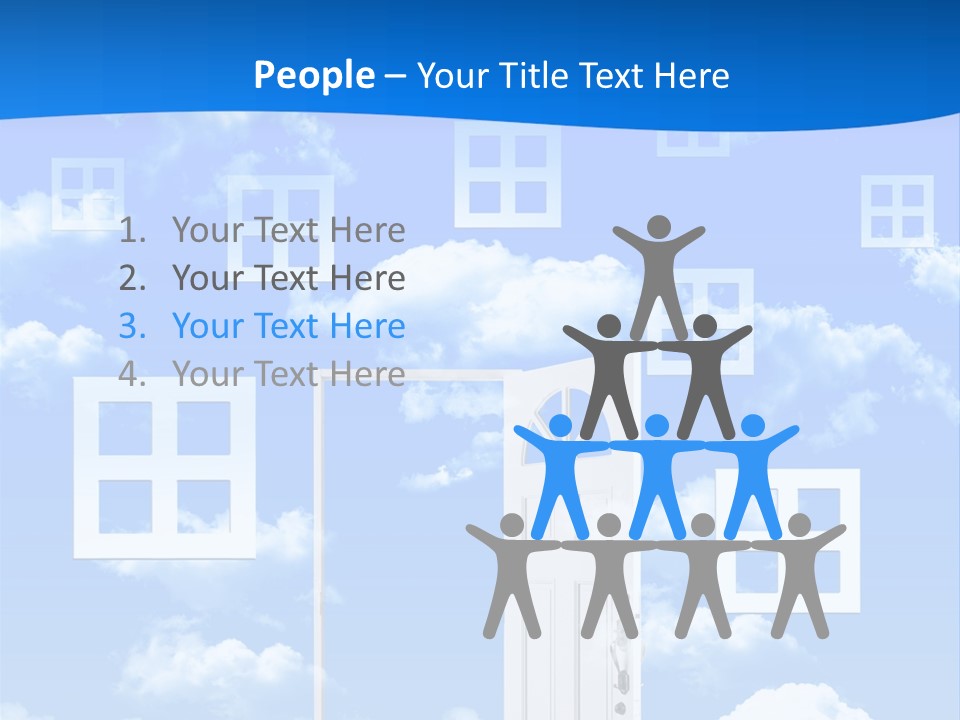 People Spinning Hand PowerPoint Template