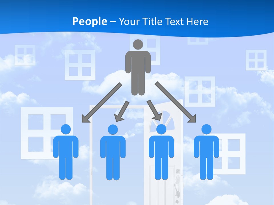 People Spinning Hand PowerPoint Template