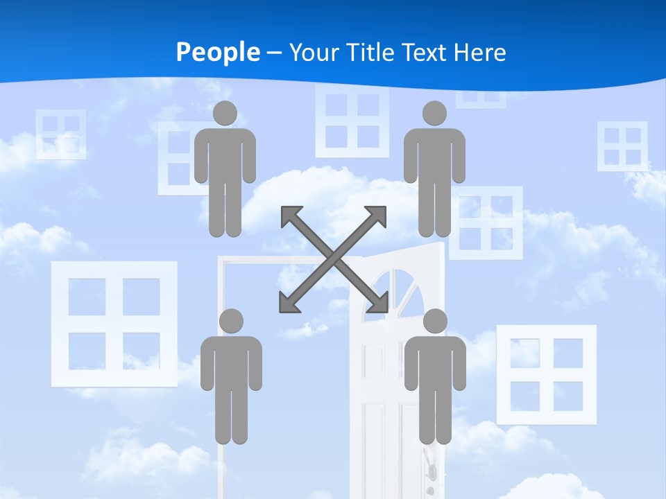 People Spinning Hand PowerPoint Template