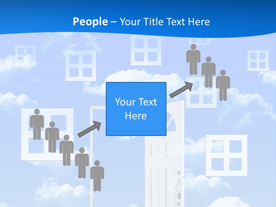 People Spinning Hand PowerPoint Template