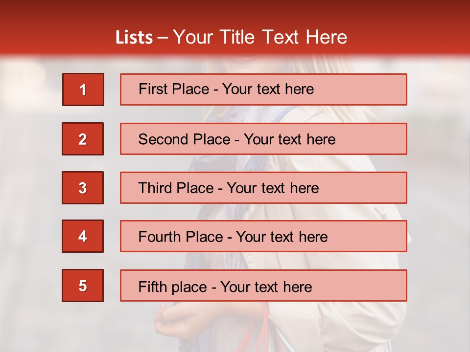 Bright Light Female PowerPoint Template