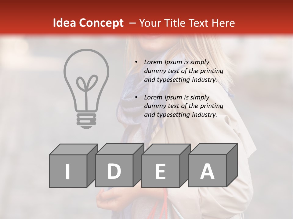 Bright Light Female PowerPoint Template