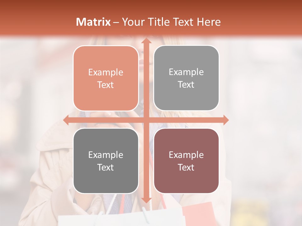 Takeaway Cup Female PowerPoint Template