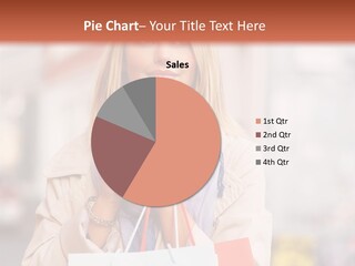 Takeaway Cup Female PowerPoint Template