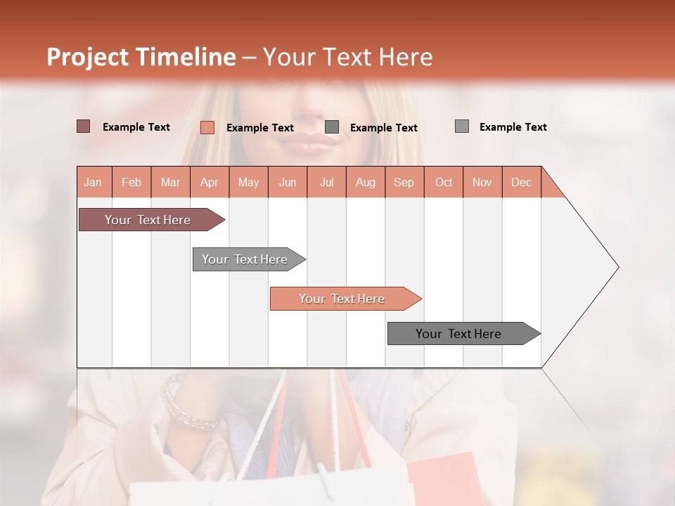 Takeaway Cup Female PowerPoint Template
