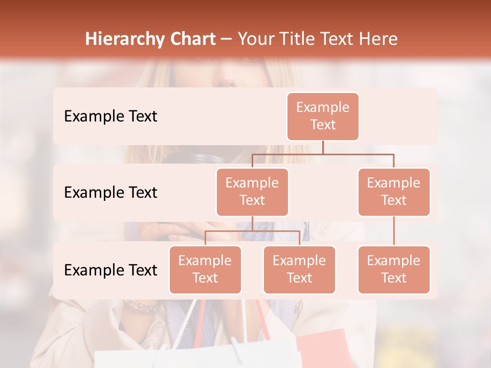 Takeaway Cup Female PowerPoint Template