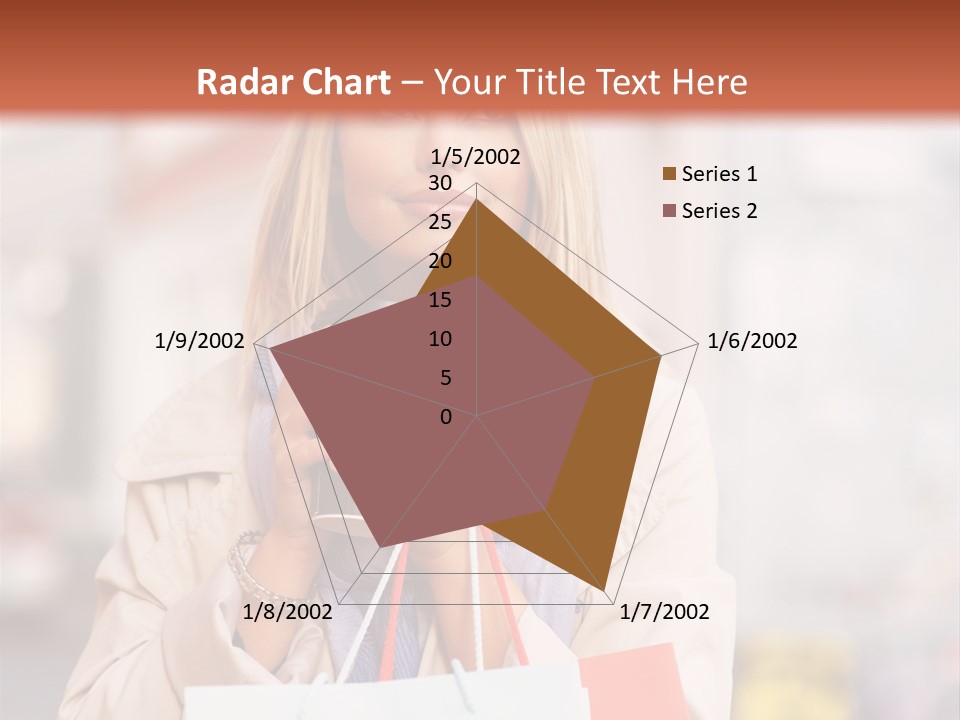 Takeaway Cup Female PowerPoint Template