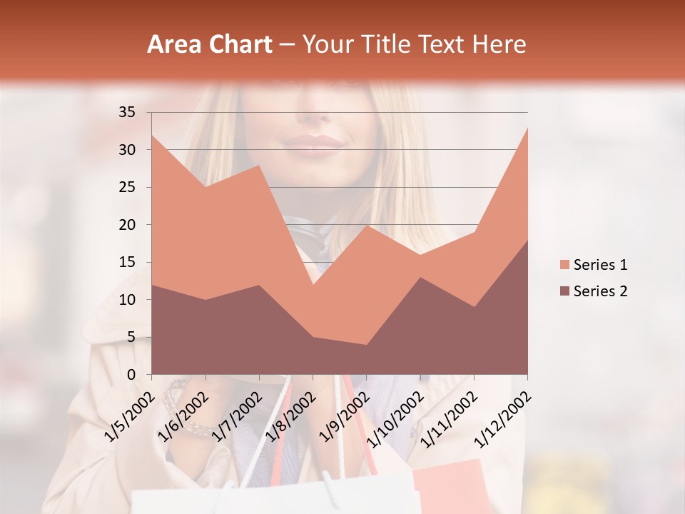 Takeaway Cup Female PowerPoint Template