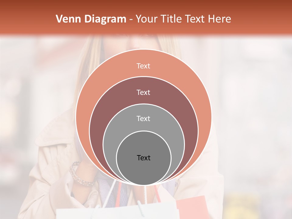 Takeaway Cup Female PowerPoint Template