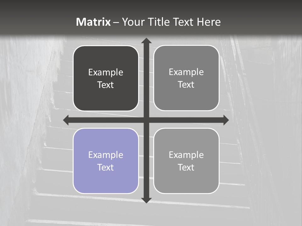 Stairwell Interiors Stair PowerPoint Template