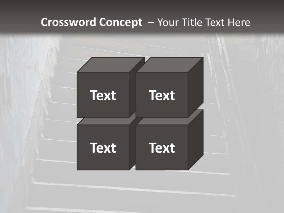 Stairwell Interiors Stair PowerPoint Template