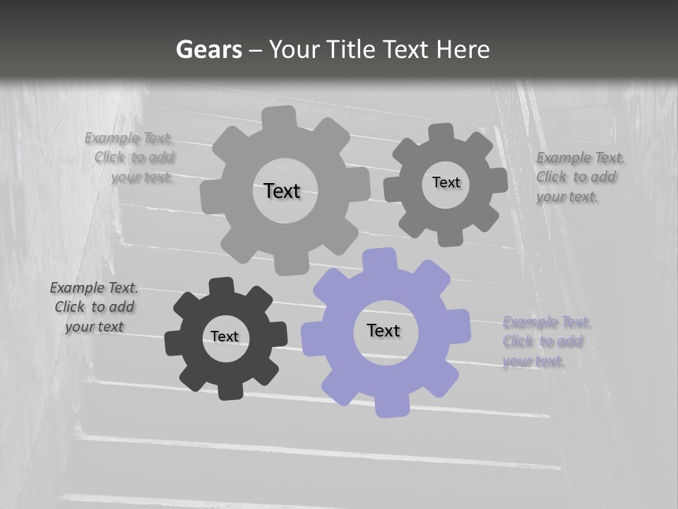 Stairwell Interiors Stair PowerPoint Template