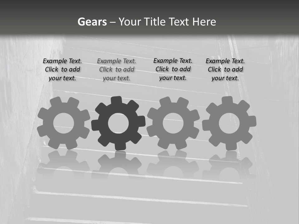 Stairwell Interiors Stair PowerPoint Template