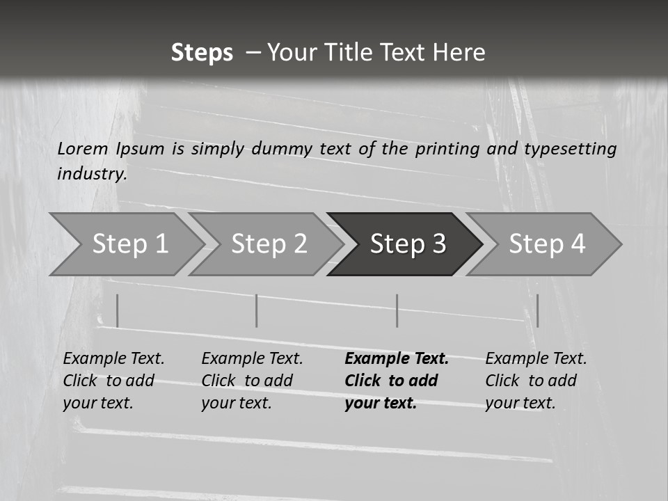 Stairwell Interiors Stair PowerPoint Template