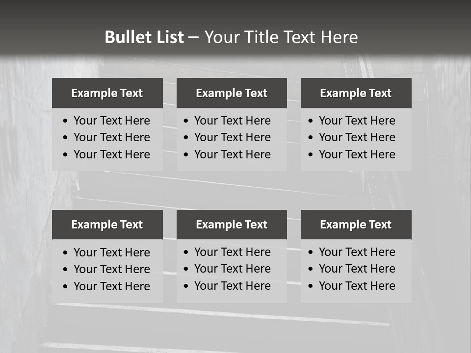 Stairwell Interiors Stair PowerPoint Template