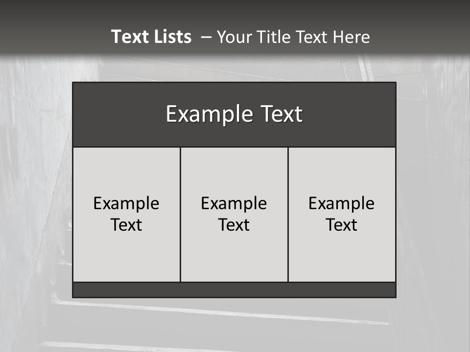 Stairwell Interiors Stair PowerPoint Template