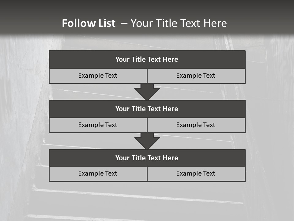 Stairwell Interiors Stair PowerPoint Template