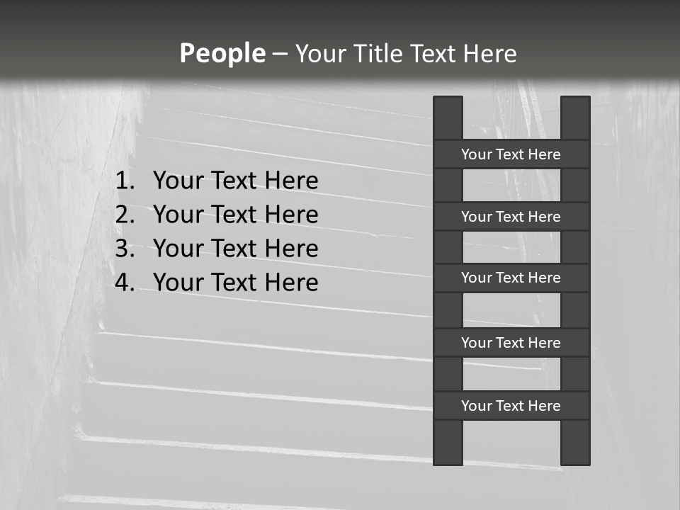 Stairwell Interiors Stair PowerPoint Template