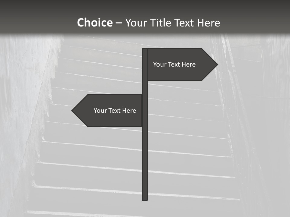 Stairwell Interiors Stair PowerPoint Template