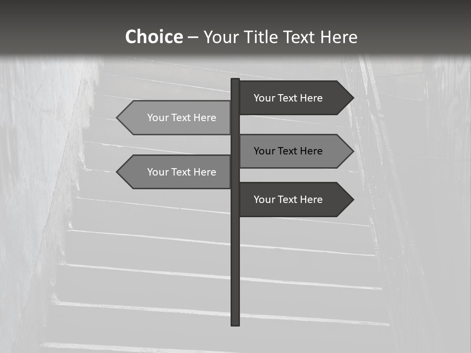 Stairwell Interiors Stair PowerPoint Template