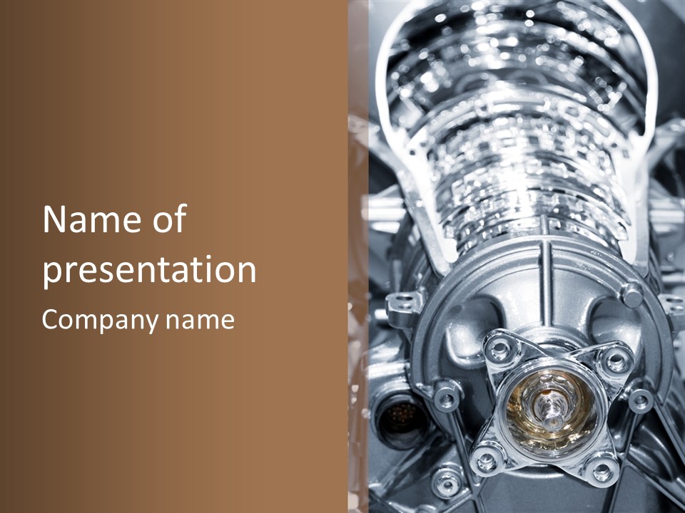 Transmission Stroke Valve PowerPoint Template