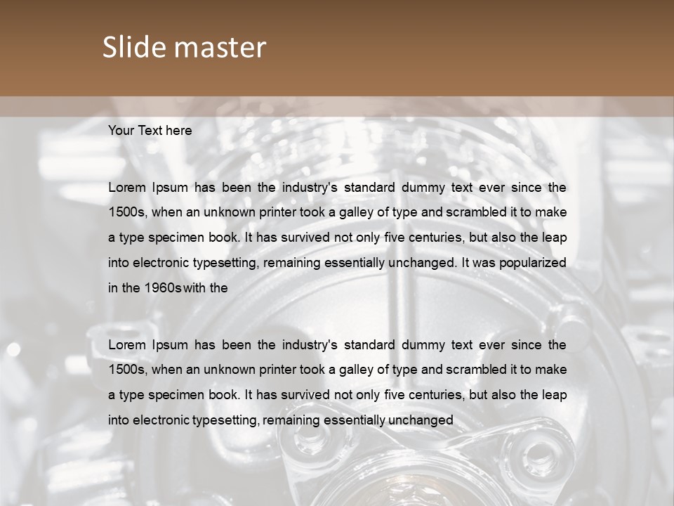 Transmission Stroke Valve PowerPoint Template