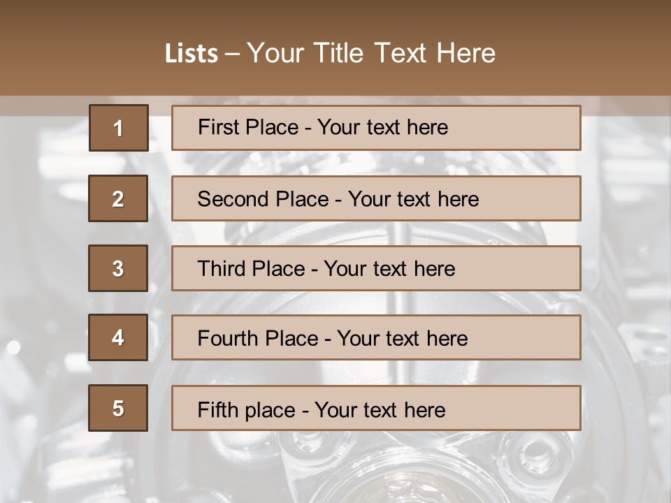 Transmission Stroke Valve PowerPoint Template